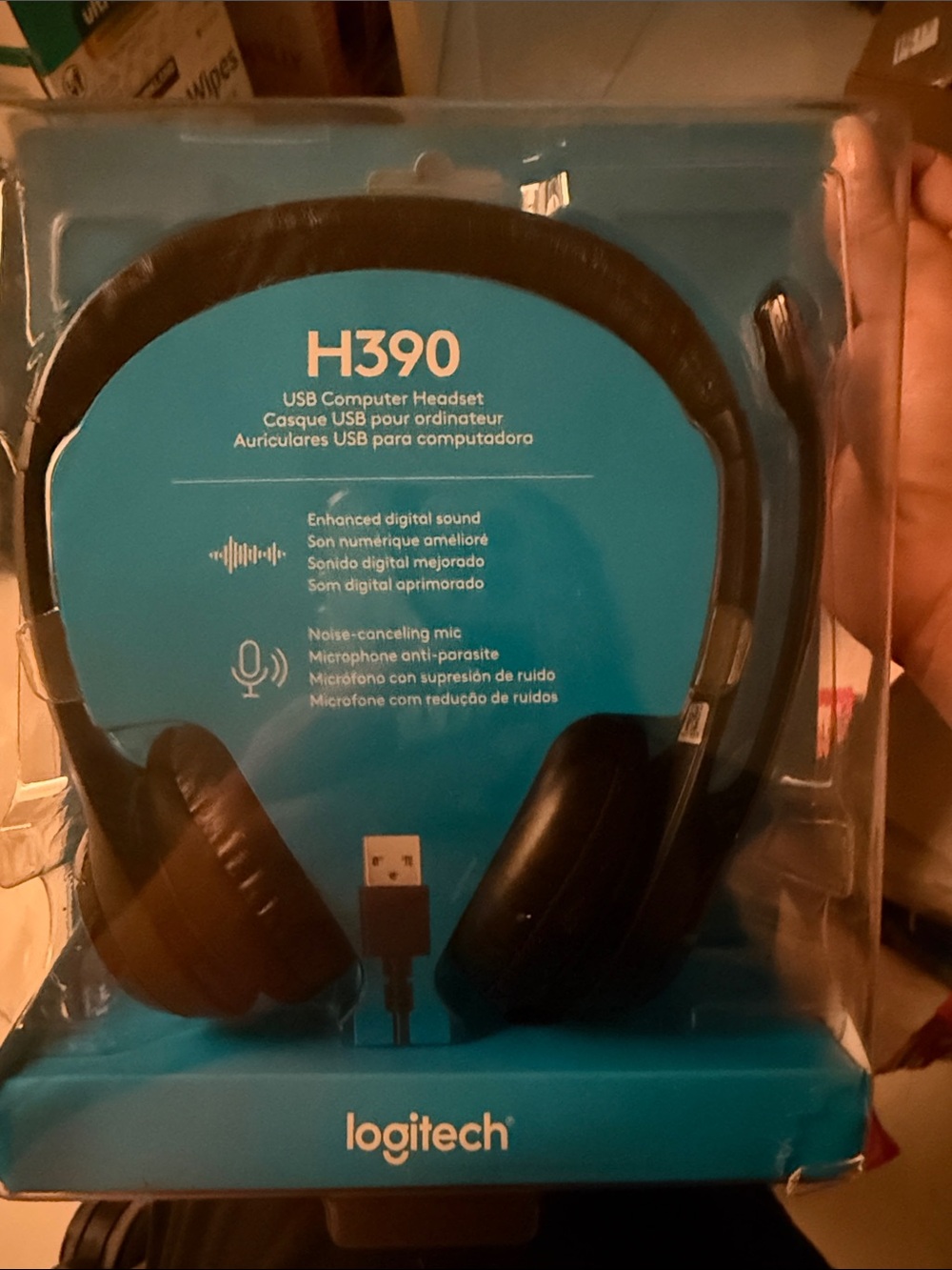 Logitech H390 USB Headset — Black